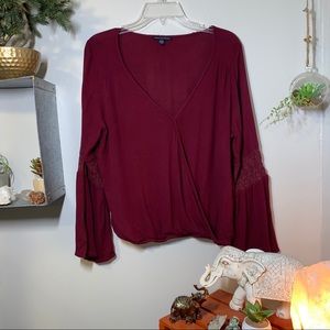 American Eagle | Bell Sleeve Top